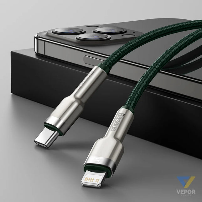 Baseus USB C cable for Lightning 2m (green) USB C to Lightning