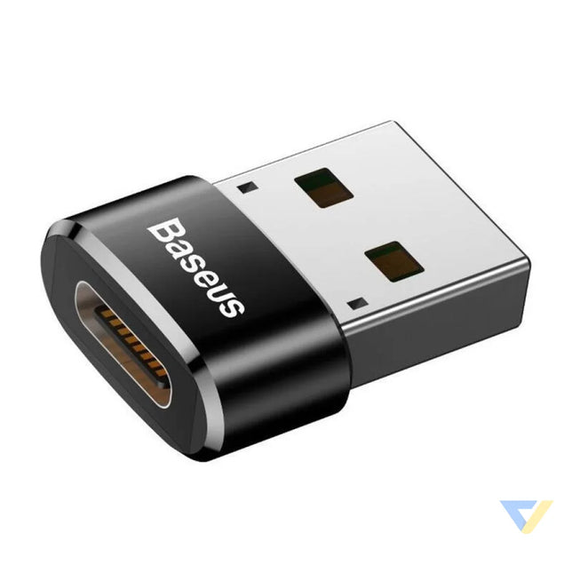 Baseus USB C to USB A adapter 3A (Black) Adapters connectors and converters