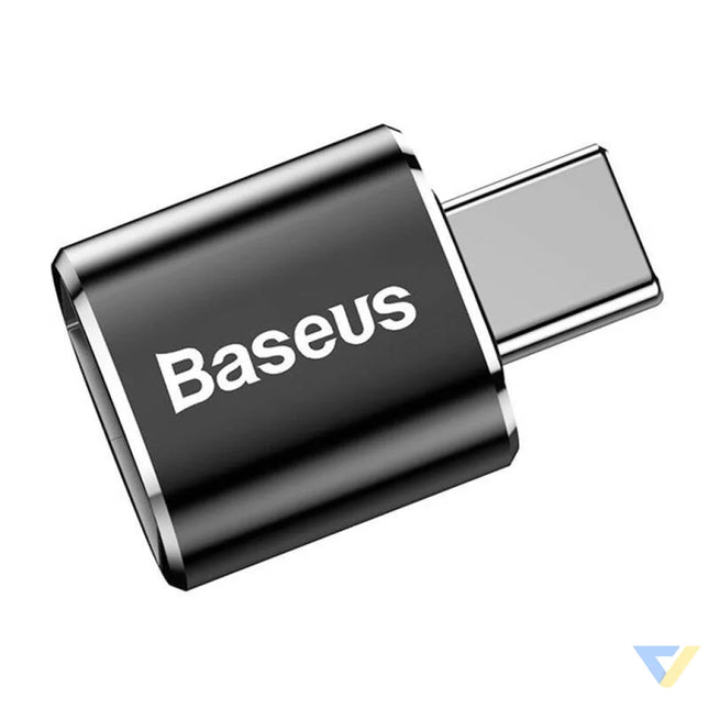 Baseus USB to USB Type C Adapter 2.4A (Black) Adapters connectors and converters