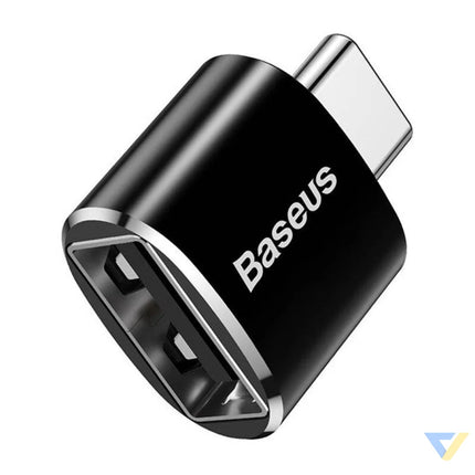 Baseus USB to USB Type C Adapter 2.4A (Black) Adapters connectors and converters