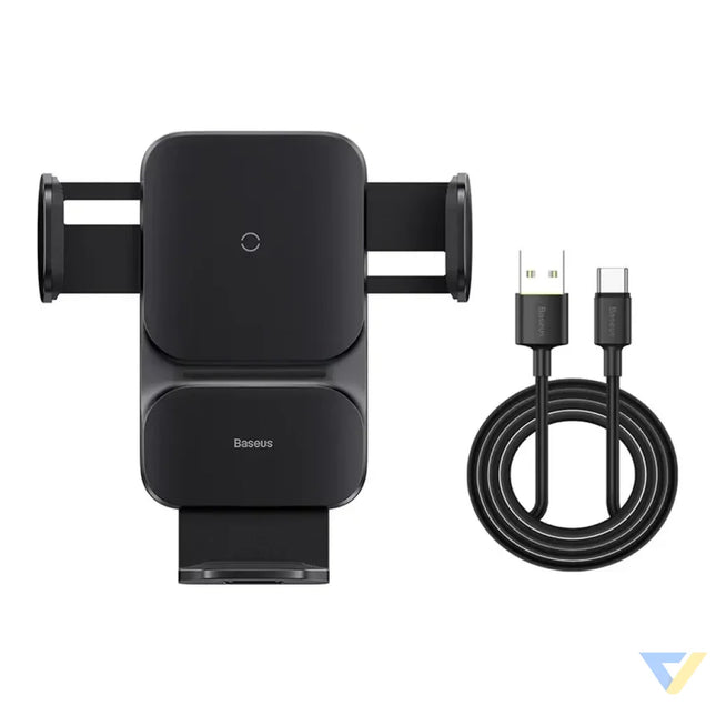 Baseus Wisdom Wireless Charging Air vent Electric Car Phone Holder (black) Phone holders