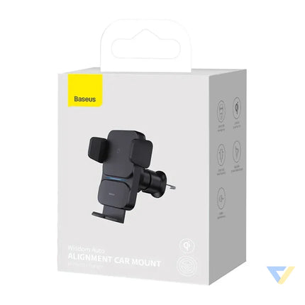 Baseus Wisdom Wireless Charging Air vent Electric Car Phone Holder (black) Phone holders