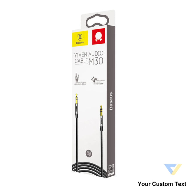 Baseus Yiven Audio Cable Cable 3.5 male Audio M30 1.5M Silver + Black Audio cables