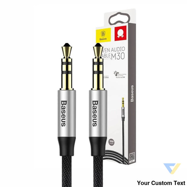 Baseus Yiven Audio Cable Cable 3.5 male Audio M30 1.5M Silver + Black Audio cables