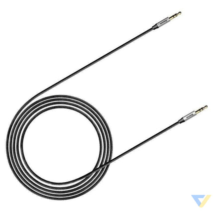 Baseus Yiven Audio Cable mini jack 3,5mm AUX 1m (Black + Silver) Audio cables