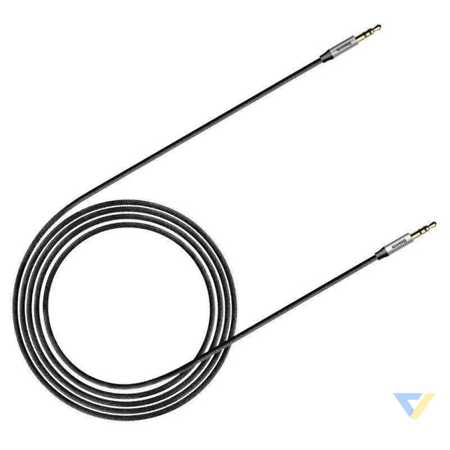 Baseus Yiven Audio Cable mini jack 3,5mm AUX 1m (Black + Silver) Audio cables