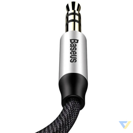 Baseus Yiven Audio Cable mini jack 3,5mm AUX 1m (Black + Silver) Audio cables