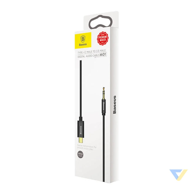 Baseus Yiven Audio cable USB C to mini jack 3,5mm 1.2m (Black) Audio cables