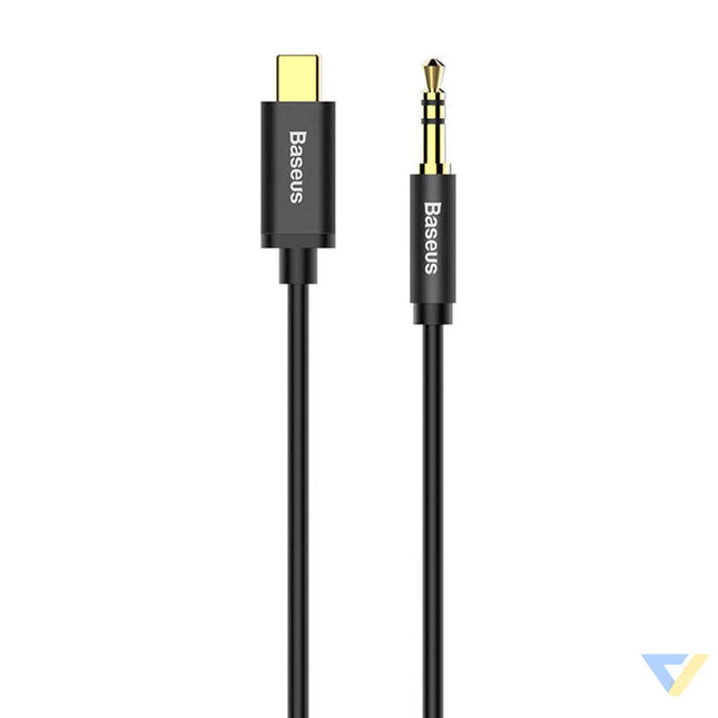 Baseus Yiven Audio cable USB C to mini jack 3,5mm 1.2m (Black) Audio cables