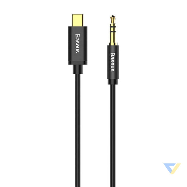 Baseus Yiven Audio cable USB C to mini jack 3,5mm 1.2m (Black) Audio cables