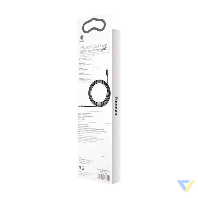 Baseus Yiven Audio cable USB C to mini jack 3,5mm 1.2m (Black) Audio cables