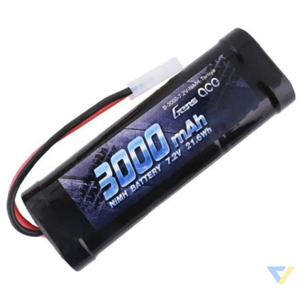 Battery Gens Ace 3000mAh 7,2V NiMH Tamiya Lithium and NiMH