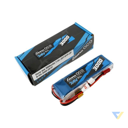 Battery Gens Ace 3000mAh 7.4V 1C 2S1P LiPo Lithium and NiMH
