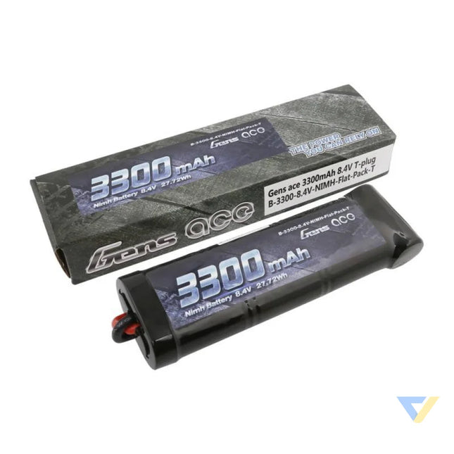 Battery Gens Ace 3300mAh 8,4V NiMH Flat T Plug Lithium and NiMH