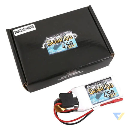 Battery Gens ace G Tech Soaring 450mAh 7,4V 30C 2S1P JST SYP Lithium and NiMH