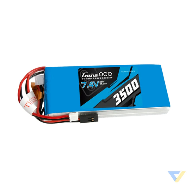 Battery LiPo Gens Ace 3500mAh 7,4V 1C 2S1P RX/TX Lithium and NiMH