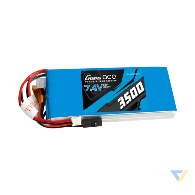 Battery LiPo Gens Ace 3500mAh 7,4V 1C 2S1P RX/TX Lithium and NiMH