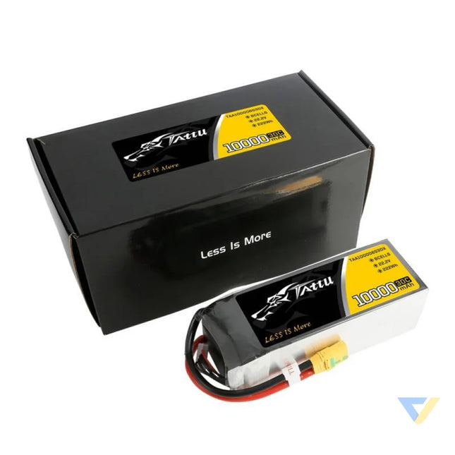 Battery Tattu 10000mAh 22.2V 30C 6S1P XT90 Anti spark Plug Lithium and NiMH