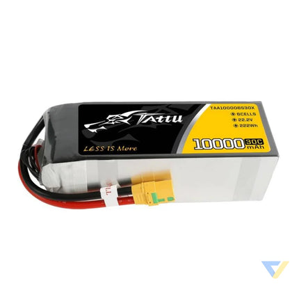 Battery Tattu 10000mAh 22.2V 30C 6S1P XT90 Anti spark Plug Lithium and NiMH