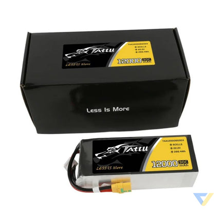 Battery Tattu 12000mAh 22.2V 30C 6S1P XT90 Lithium and NiMH
