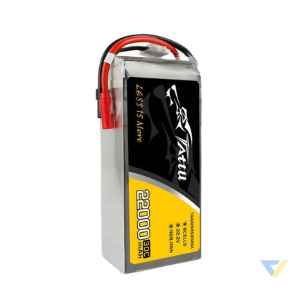 Battery Tattu 22000mAh 22.2V 30C 6S1P LiPo AS150 + XT150 Lithium and NiMH