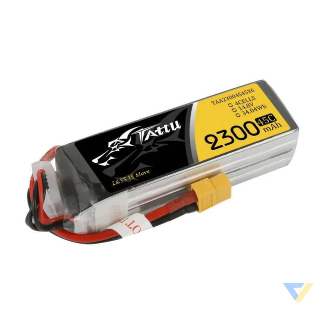 Battery Tattu 2300mAh 14,8V 75C 4S1P XT60 Lithium and NiMH