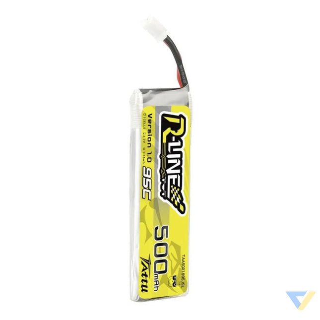 Battery Tattu 500mAh 3.7V 95C 1S1P Long Lithium and NiMH