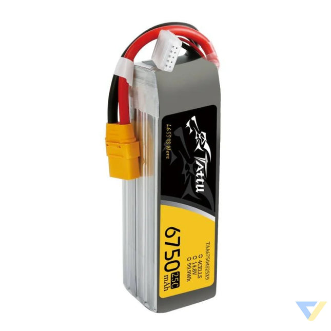 Battery Tattu 6750mAh 14.8V 25C 4S1P XT90 Lithium and NiMH