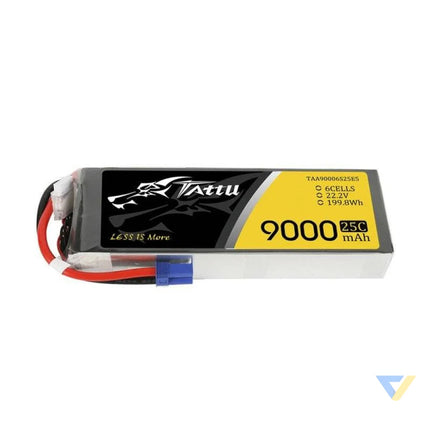 Battery Tattu 9000mAh 22,2V 25C 6S1P Lithium and NiMH