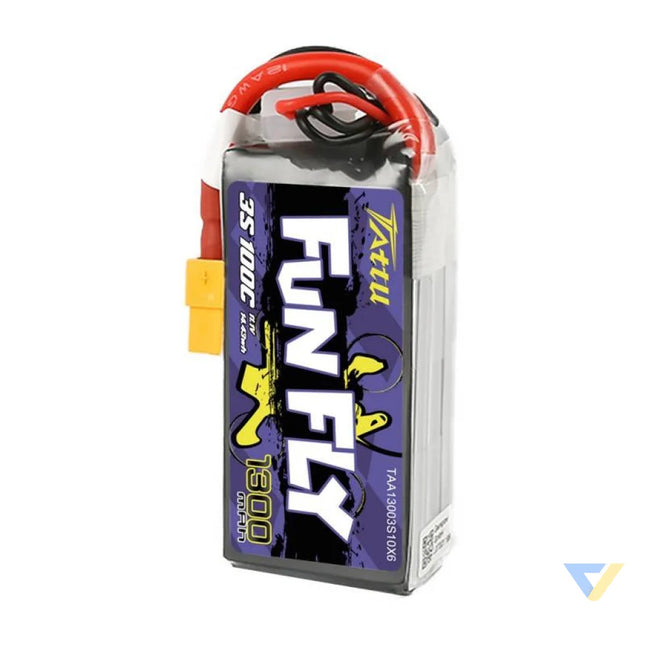 Battery Tattu Funfly 1300mAh 11,1V 100C 3S1P Lithium and NiMH