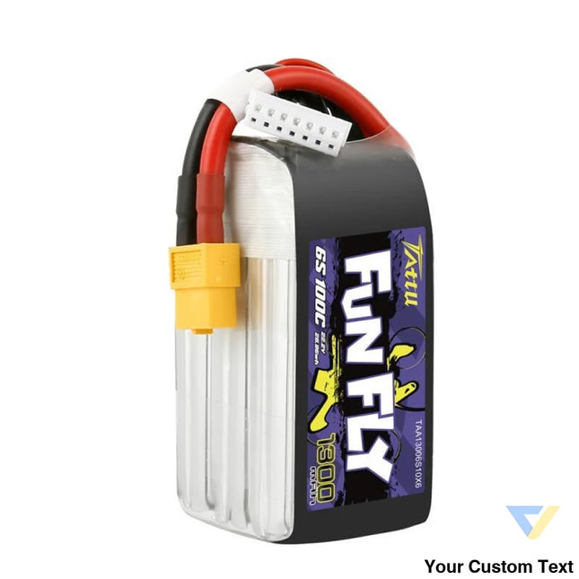 Battery Tattu Funfly 1300mAh 22,2V 100C 6S1P XT60 Lithium and NiMH