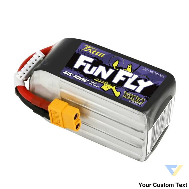 Battery Tattu Funfly 1300mAh 22,2V 100C 6S1P XT60 Lithium and NiMH