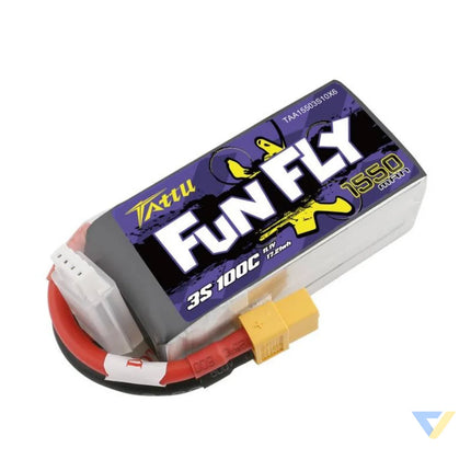 Battery Tattu Funfly 1550mAh 11,1V 100C 3S1P Lithium and NiMH