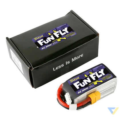 Battery Tattu Funfly 1550mAh 14,8V 100C 4S1P Lithium and NiMH