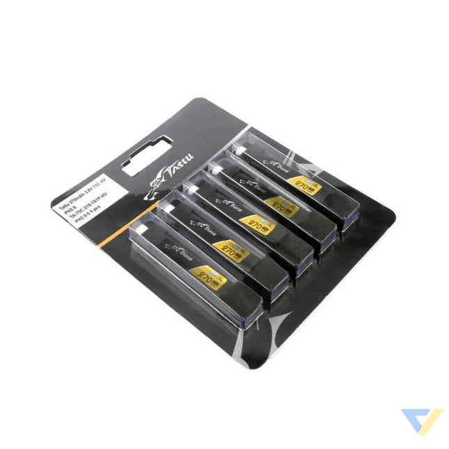 Battery Tattu LiPo 270mAh 3.8V 75C 1S1P JST PHR 2.0 (5pcs) Lithium and NiMH