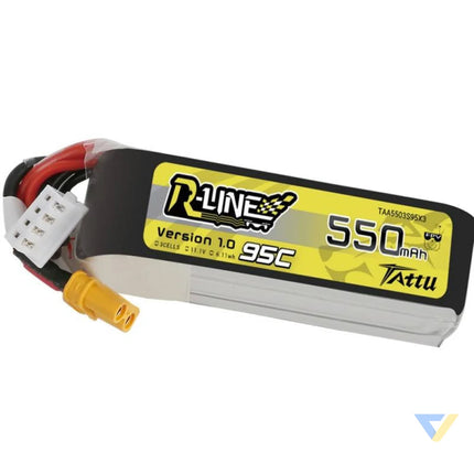 Battery Tattu R Line 550mAh 11.1V 95C 3S1P XT30 Lithium and NiMH
