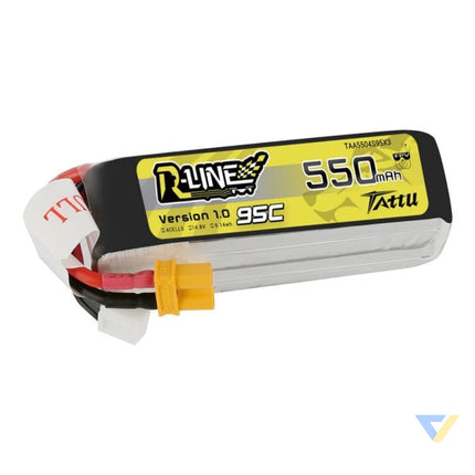 Battery Tattu R Line 550mAh 14.8V 95C 4S1P Lithium and NiMH