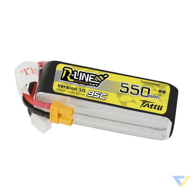 Battery Tattu R Line 550mAh 14.8V 95C 4S1P Lithium and NiMH