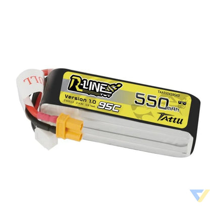 Battery Tattu R Line 550mAh 14.8V 95C 4S1P Lithium and NiMH