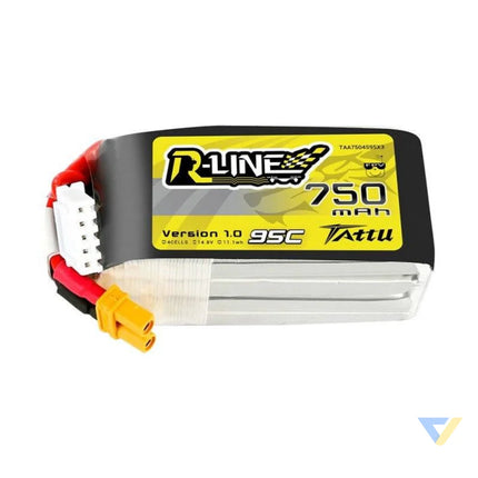 Battery Tattu R Line 750mAh 14.8V 95C 4S1P JST XHR Lithium and NiMH
