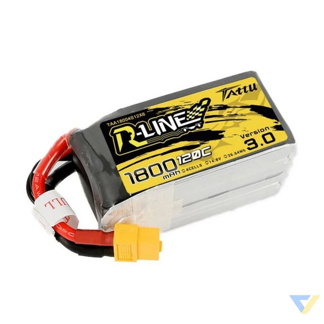 Battery Tattu R Line Version 3.0 1800mAh 14,8V 120C 4S1P XT60 Lithium and NiMH