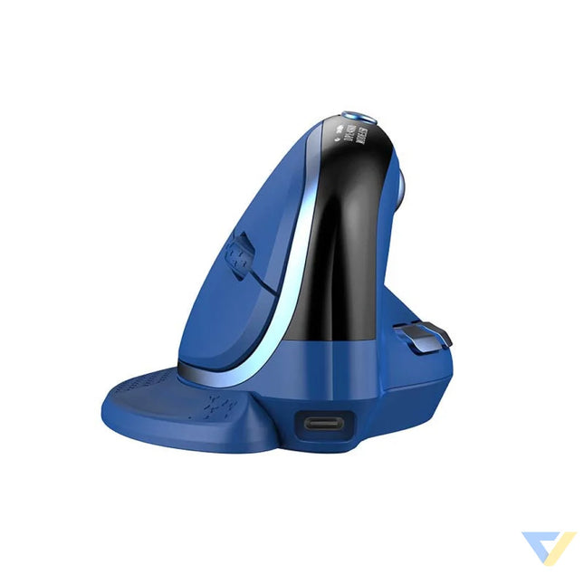 Bezprzewodowa mysz pionowa Delux M618XSD BT + 2.4G RGB (niebieska) Vertical mice
