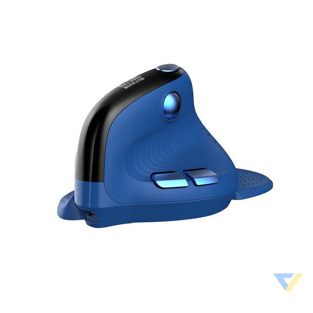 Bezprzewodowa mysz pionowa Delux M618XSD BT + 2.4G RGB (niebieska) Vertical mice