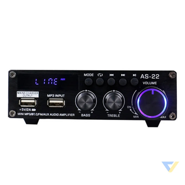 Blitzwolf AS 22 audio amplifier 45W Bluetooth 5.0 USB + remote control (black) Accessories