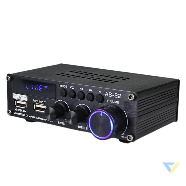 Blitzwolf AS 22 audio amplifier 45W Bluetooth 5.0 USB + remote control (black) Accessories
