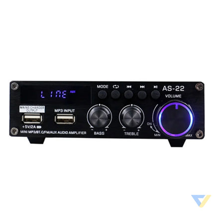 Blitzwolf AS 22 audio amplifier 45W Bluetooth 5.0 USB + remote control (black) Accessories