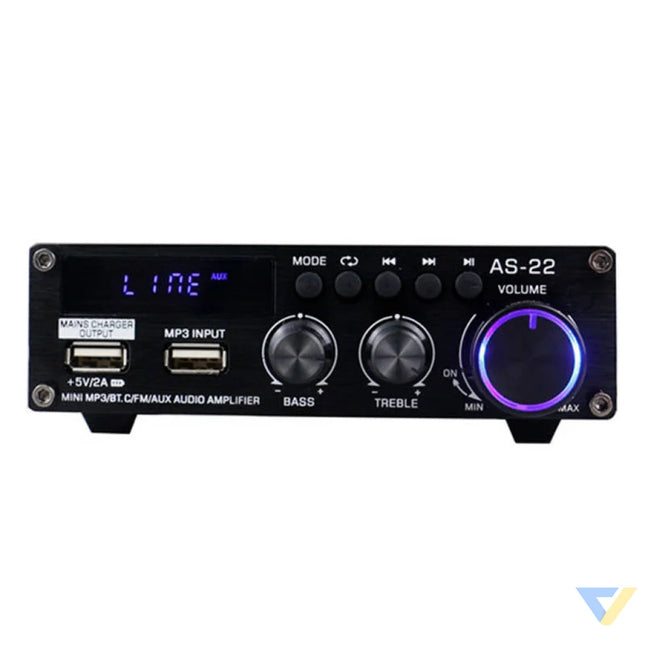 Blitzwolf AS 22 audio amplifier 45W Bluetooth 5.0 USB + remote control (black) Accessories