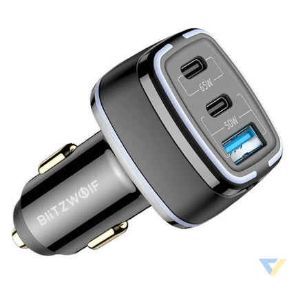 BlitzWolf BW BC4 115W 3 Port USB PD car charger Car chargers