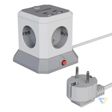 BlitzWolf BW EC1 4xAC 2xUSB A 2xUSB C Extender Power strips