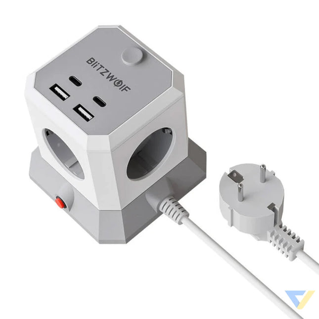 BlitzWolf BW EC1 4xAC 2xUSB A 2xUSB C Extender Power strips